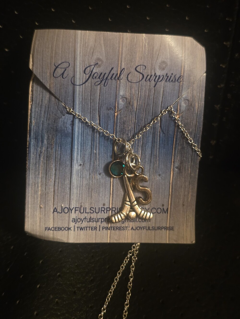 Ladies Stainless Steel Necklace With Hockey Sticks